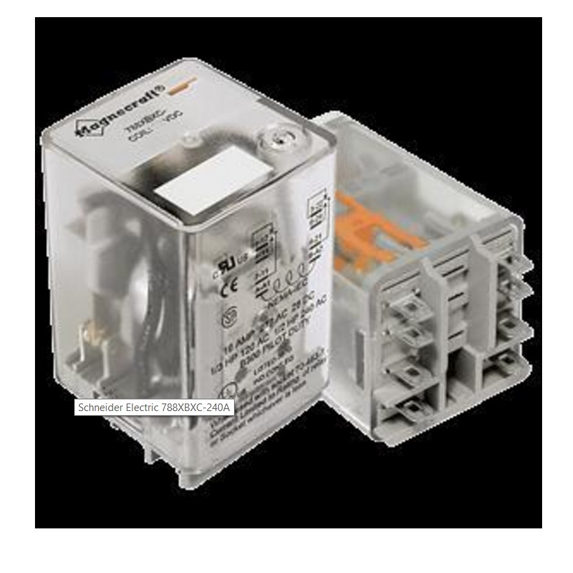Magnecraft General Purpose Power Relay DPDT 16A 220/240VAC 28VDC 788XBXC-240A