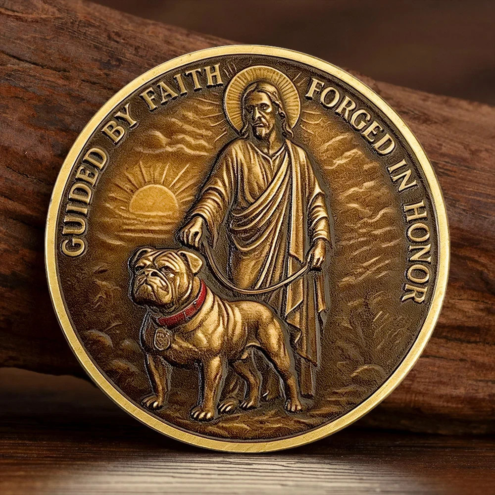 USMC Devil Dog Challenge Coin Semper Fidelis Marine Corps Veteran Gift