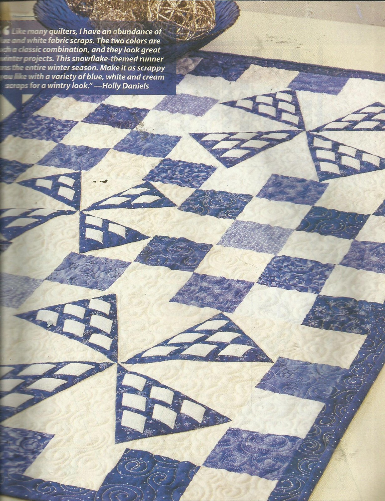 F0039 WINTER BLUES  QUILT PATTERN/INSTRUCTIONS