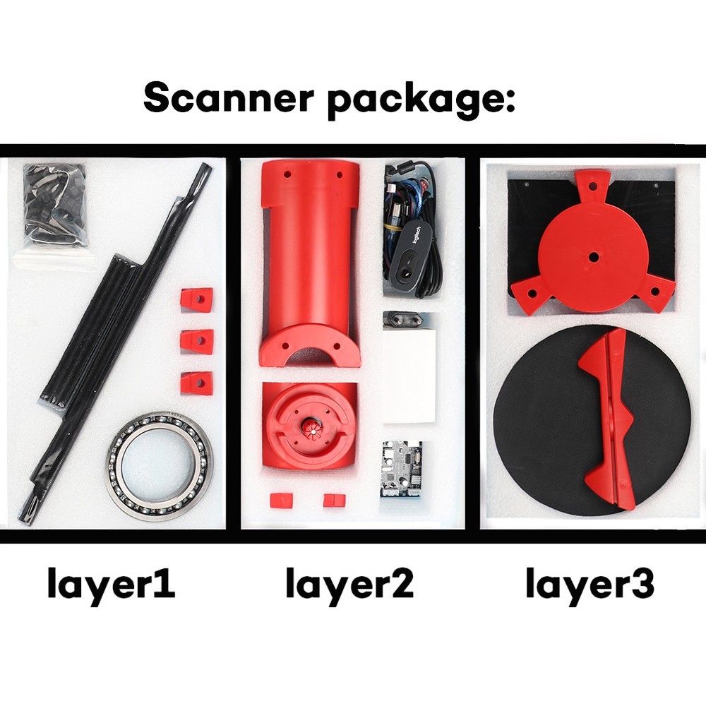 Ciclop 3D Scanner DiY Kit USB Open Source Object Laser Plastic Injection Molding