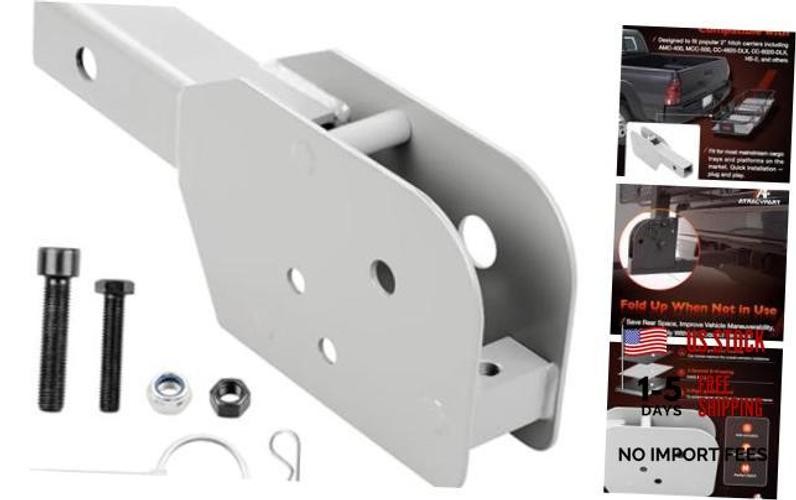 Heavy-Duty 2-Inch Folding Hitch Adapter for Cargo Carriers