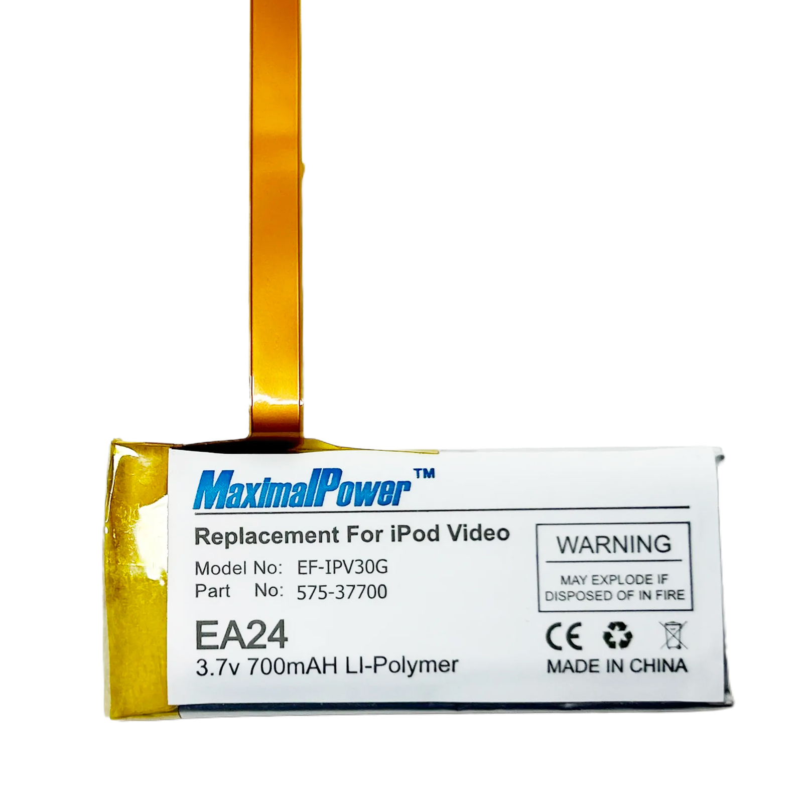 Replacement Battery Kit for iPod Video 30 GB -Silver with tool