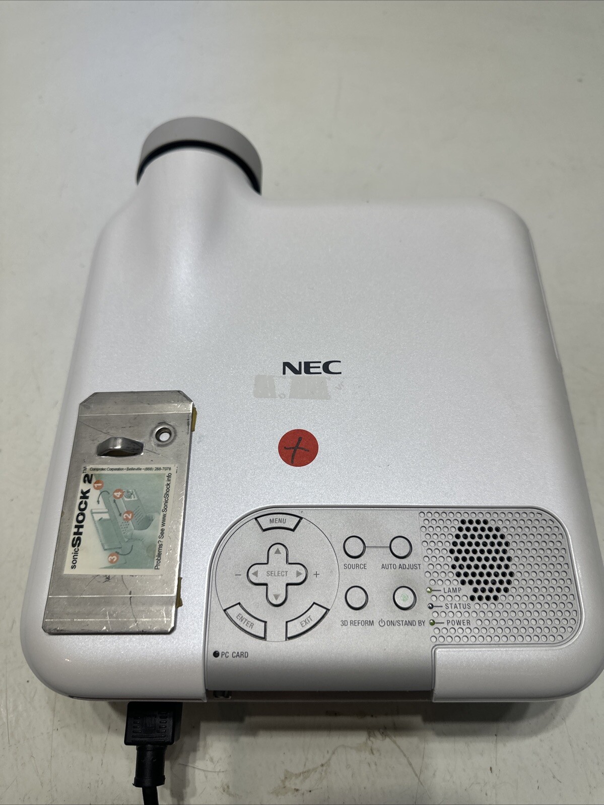 NEC LT265 DLP 2500 Portable Projector ANSI Lumens 1080i XGA Desktop White