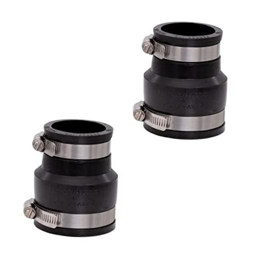 1056-215 Flexible PVC Reducing Pipe Coupling 2-in. x 1-1/2-in. for Cast Iron