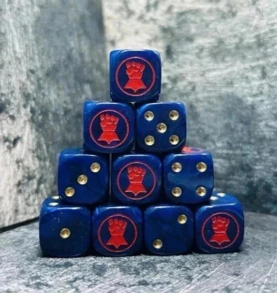 Crimson Gauntlet , Custom Made Dice.