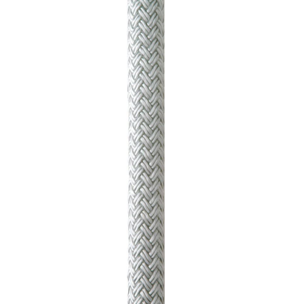 C5050-16-00035 New England Ropes 1/2" x 35' Nylon Double Braid Dock Line - White