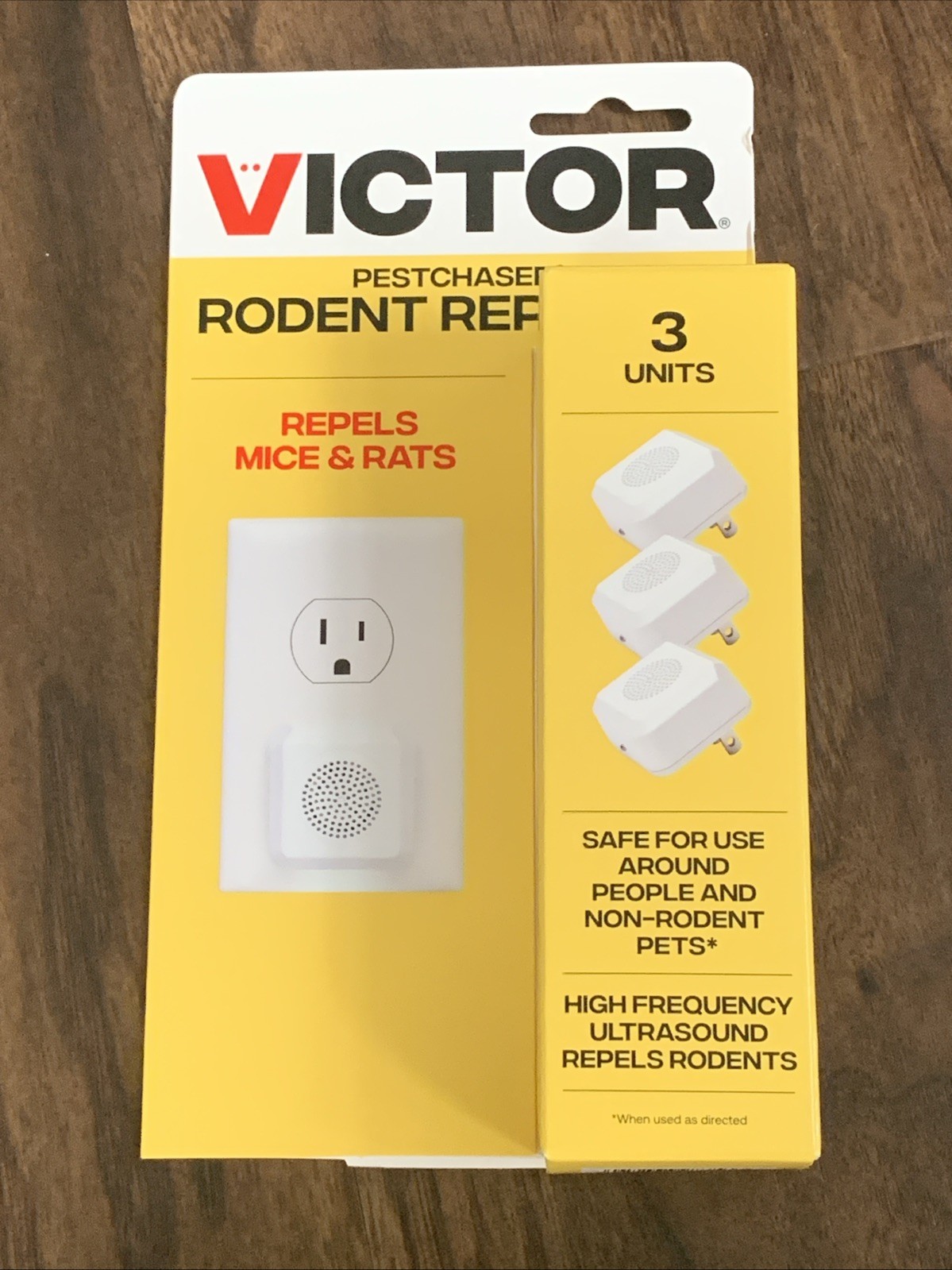 Victor Pestchaser 3 Pack Plug In Rodent Repellent With Nightlight Safe For Kids