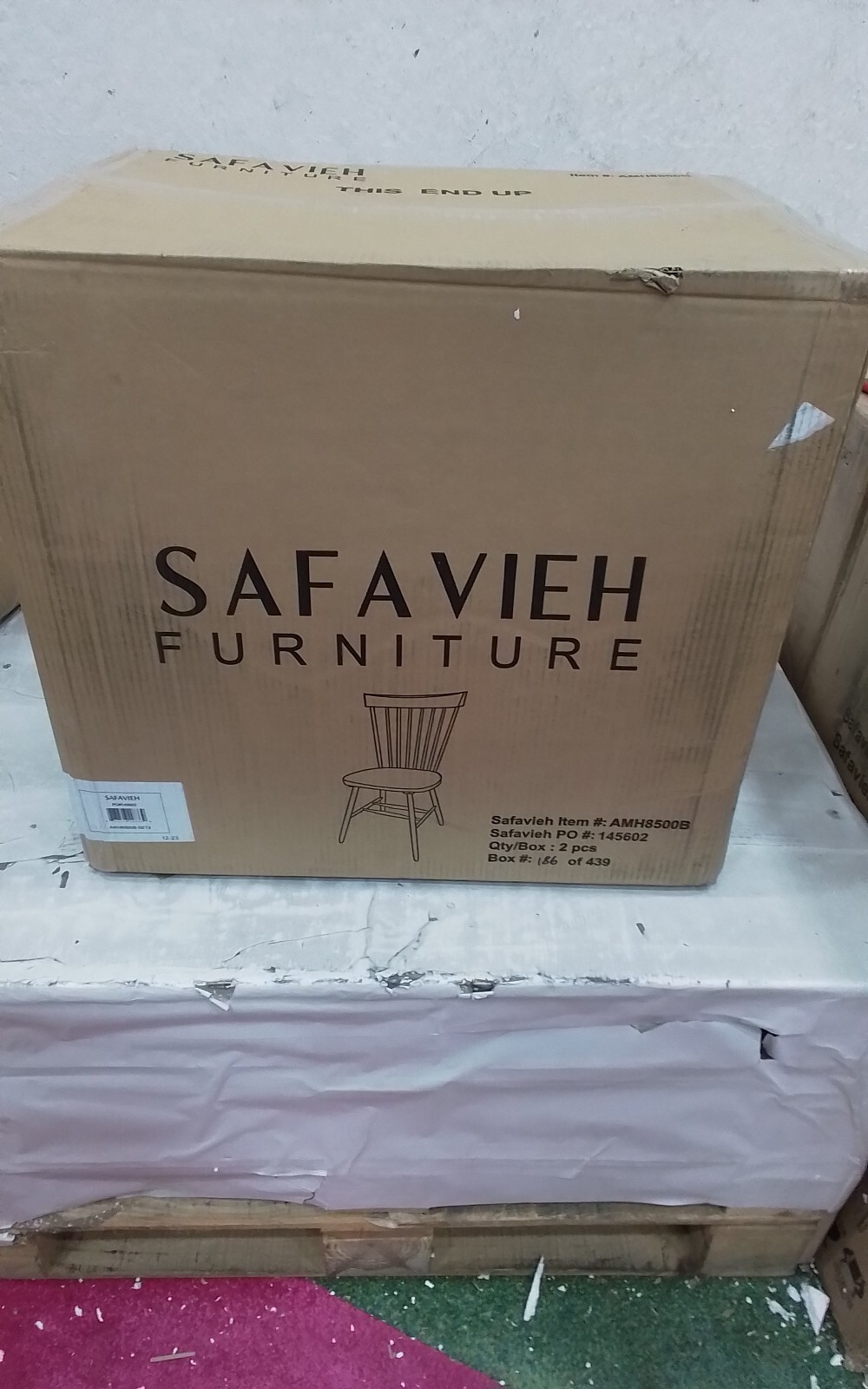Safavieh PARKER SPINDEL SIDE CHAIR, Reduced Price 2172735153 AMH8500B