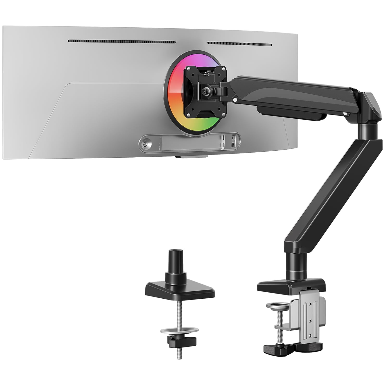 MOUNTUP Heavy Duty Single Monitor Arm for 42 40 39 34 32 Max 42'', Black