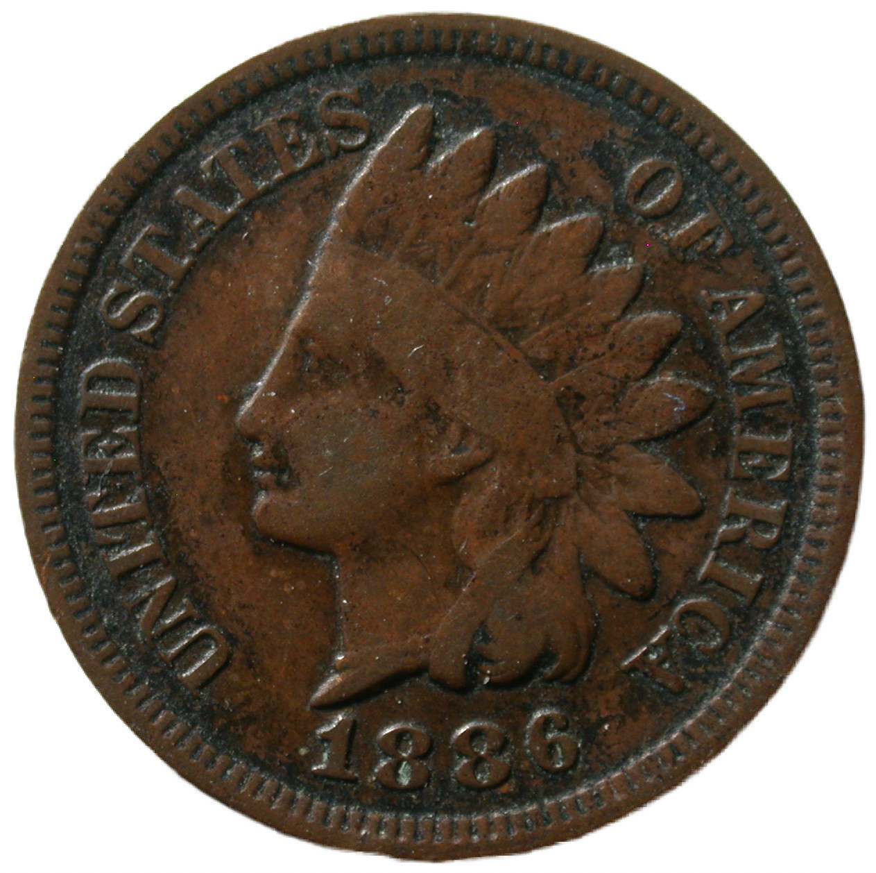 1886 V-2 Indian Head Cent