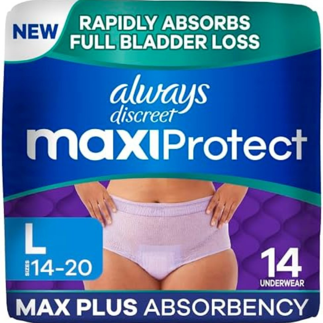 MaxiProtect Adult Diapers for Women, Incontinence Underwear, Scented, Postpar...