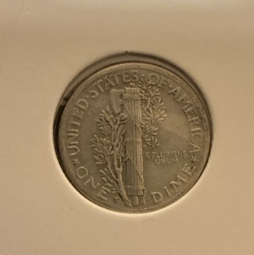 1941 S Mercury Dime “IN COD WE TRUST” Mint Error 90% Silver Full Bands