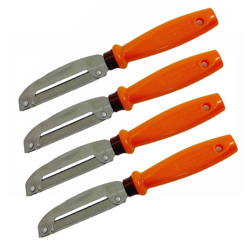 4 Pc 6-1/2" Cactus Peeler – Pelador de Nopales Stainless Steel Mexican Kitchen T