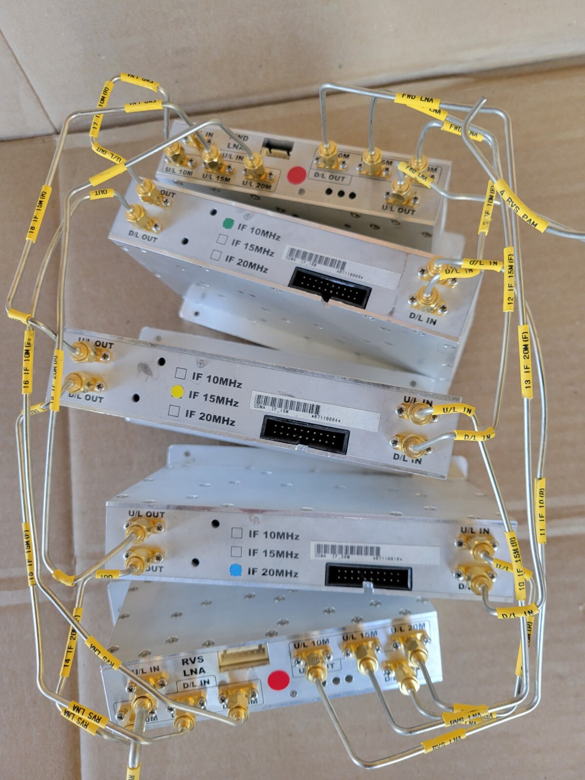 LOT OF MICROWAVE MODULE KORTCOM Uspcs Rx Kmu00000R28A If 20mhz 15mhz 10mhz