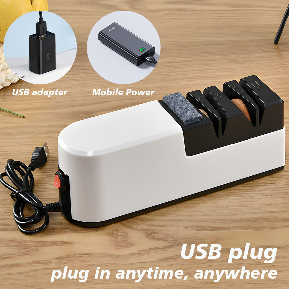Professional Electric Knife Sharpener Kitchen Sharpening Stone Grinder knives US