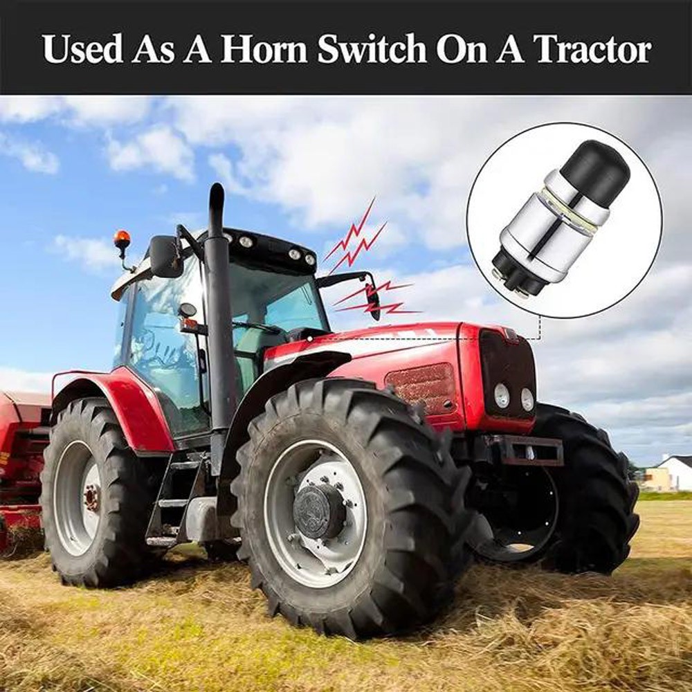 4 PCS 12 Volt DC Heavy-Duty Start Momentary Push-Button Starter 50 Amps Switch