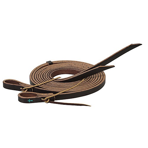 Weaver Turq Cross Skirting Split Reins Dark Brown