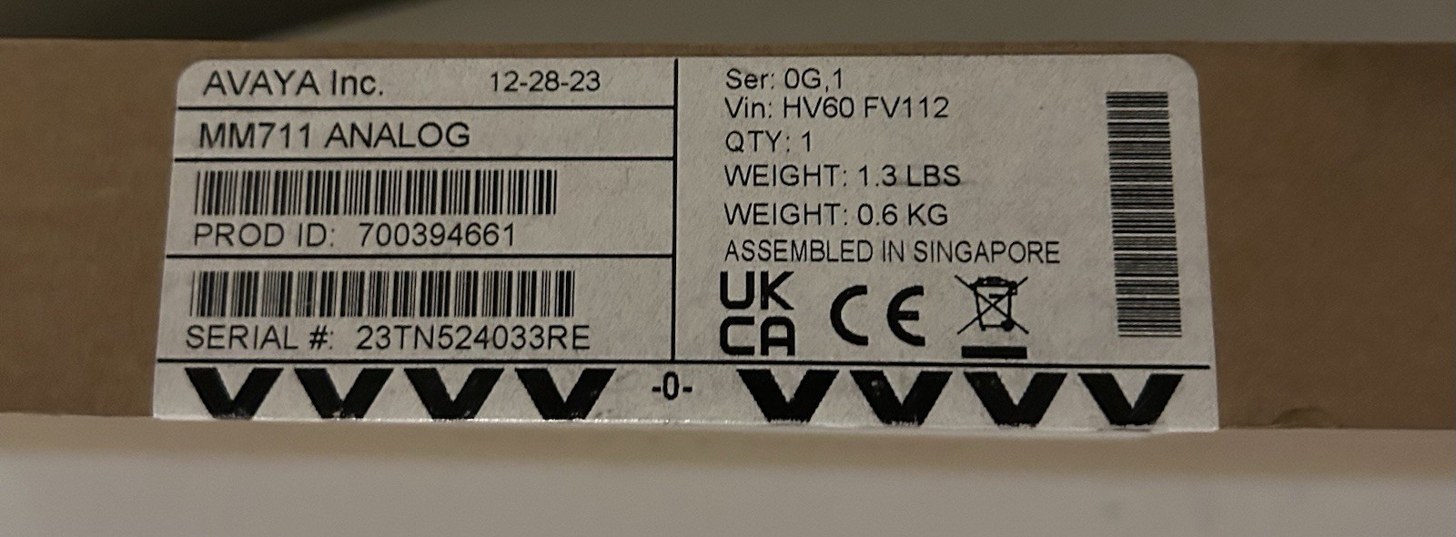 Avaya MM711 Analog Media Module Avaya MM700 Series 700394661