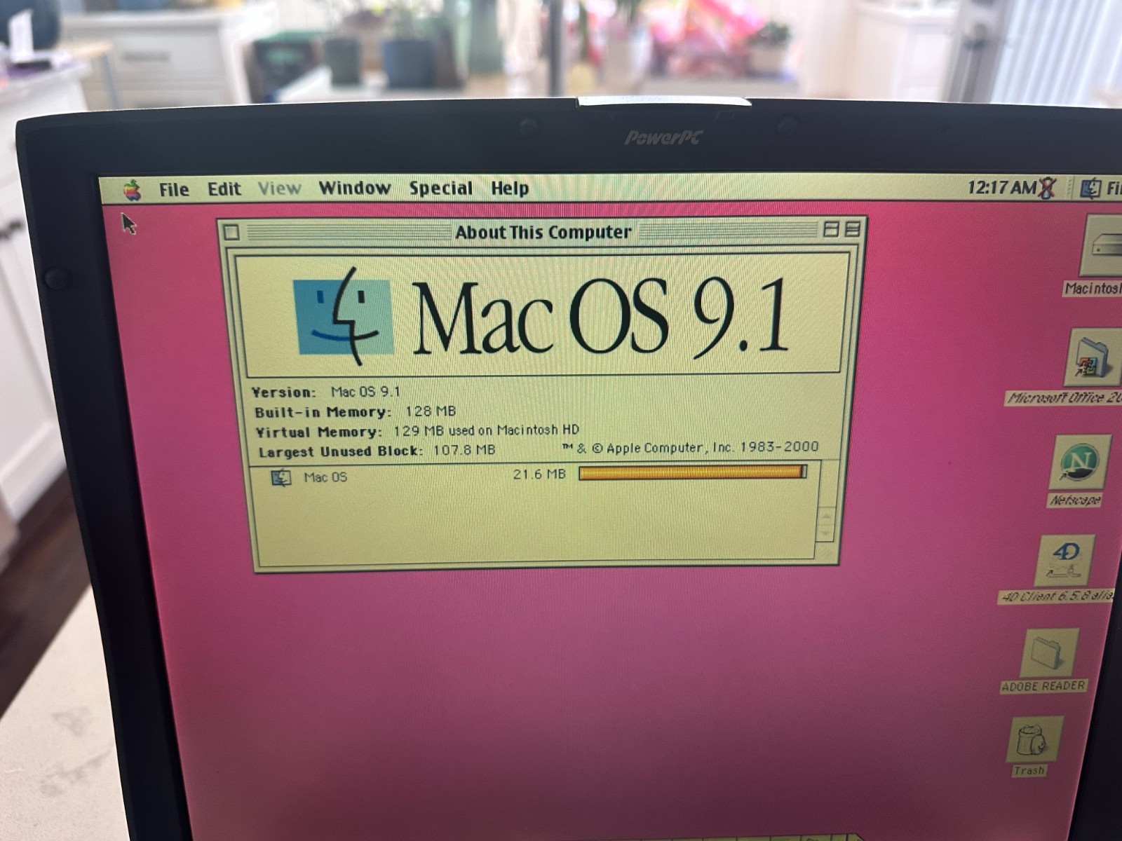 Apple PowerBook Walstreet PDQ Vintage Laptop 300MHZ 128MB 8GB OS9.1 Working READ