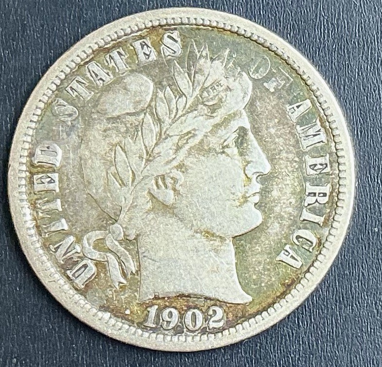 1902-O Barber Liberty Dime 10c rare old New Orleans silver great coin h18