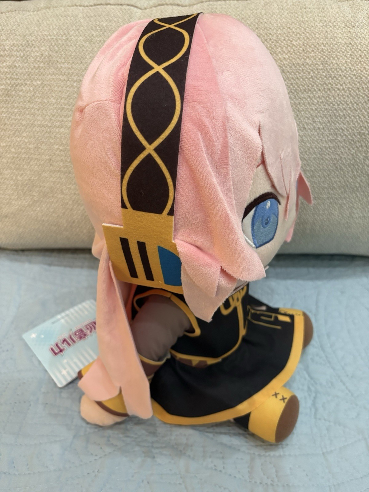 MEGURINE LUKA Hatsune Miku x Round1 Exclusive Vocaloid Collab 14" Big Plush NWT