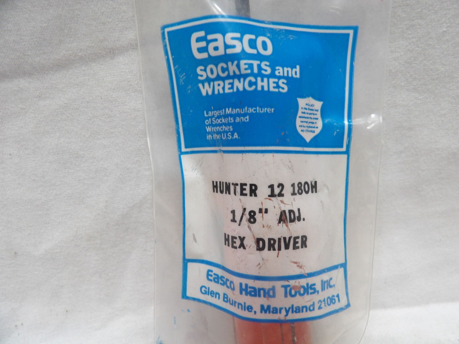 Easco Hunter 12 180H 1/8" Adj. Hex Driver