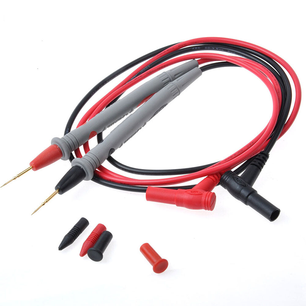 1000V 20A Needle Point Soft SILICONE MultiMeter test probe lead for fluke etc.