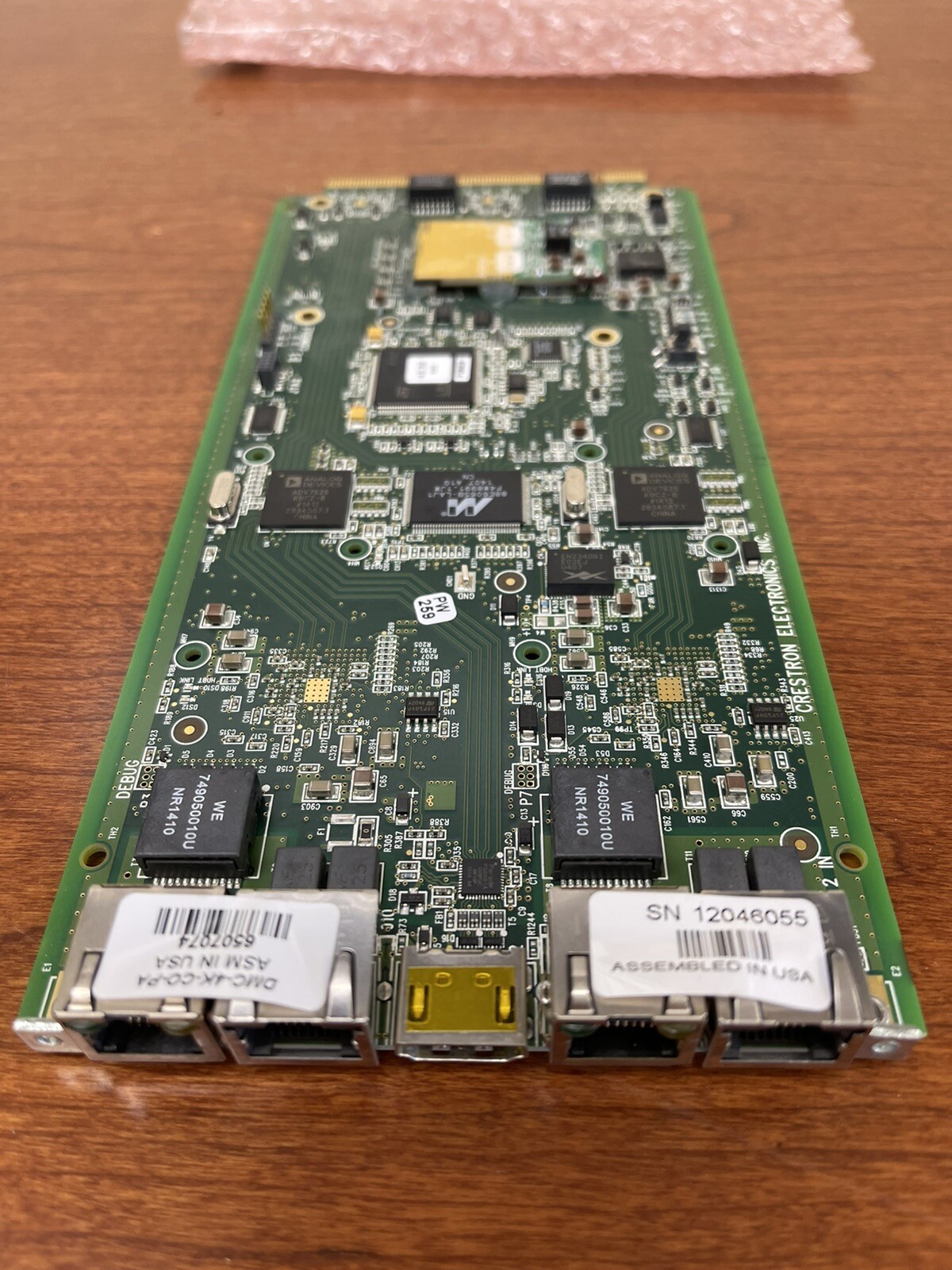 Crestron DMC-4K-CO-PA 2-Channel   4K Digital Media Card Plate