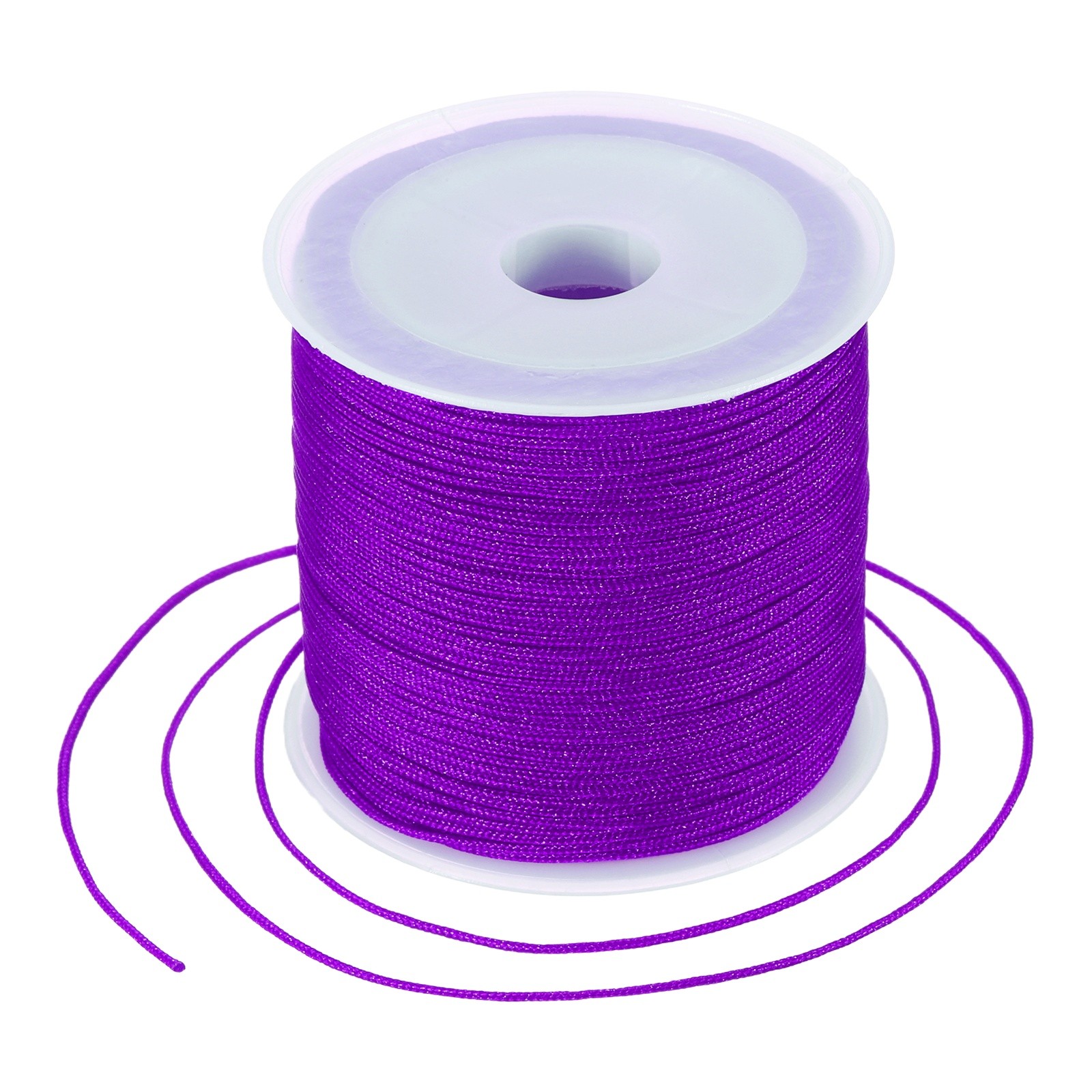 0.8mm Nylon String for Bracelets, 44 Yards Nylon Beading Thread(Dark Purple)
