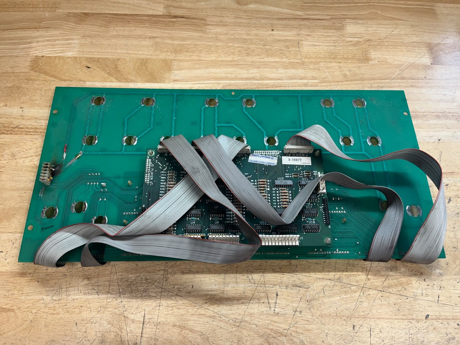 Banzai Run Pinball Machine Display and Lamp Board D-10877