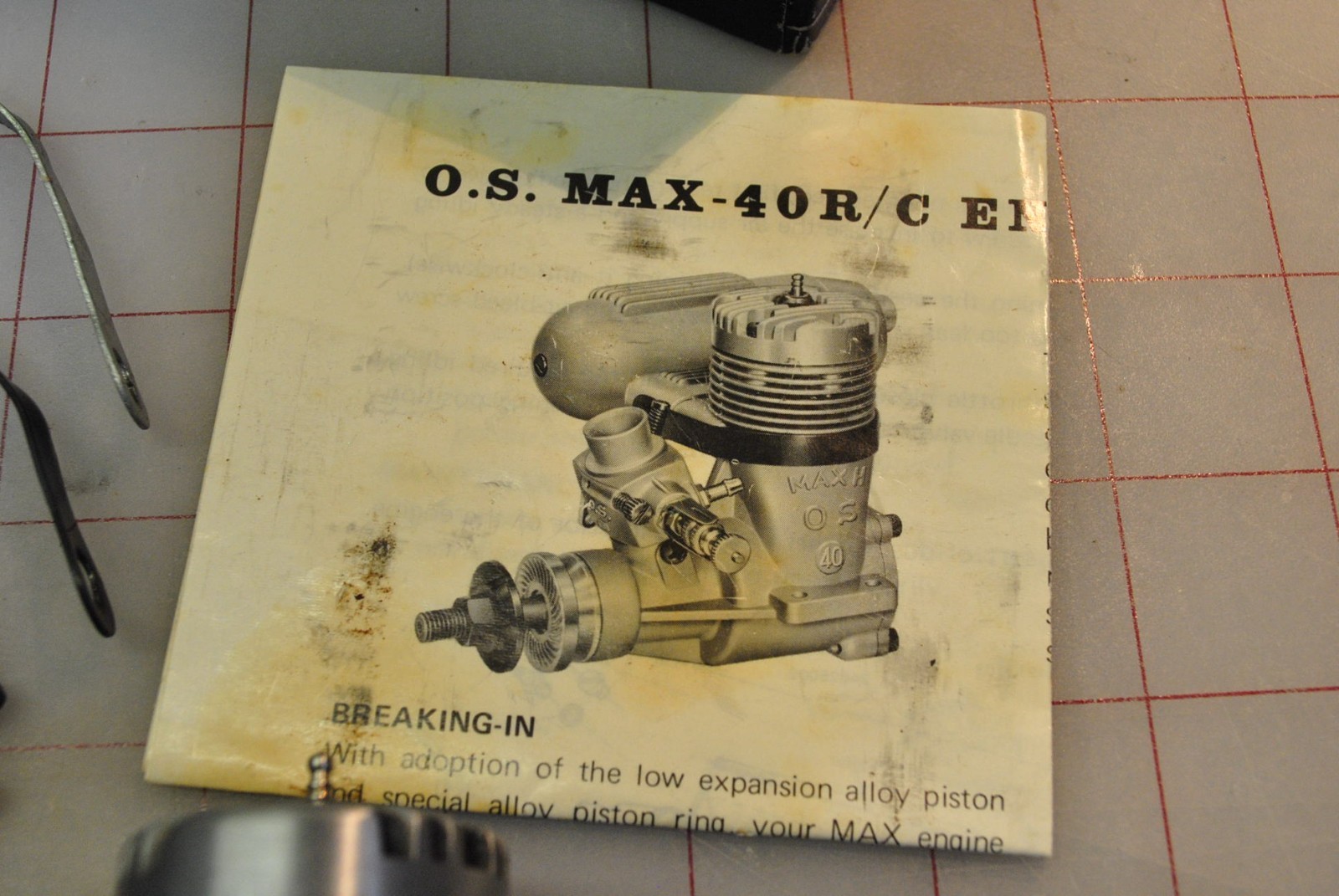 O.S. Max-H .40 RC Airplane Engine w/ Muffler, Box, Nice!