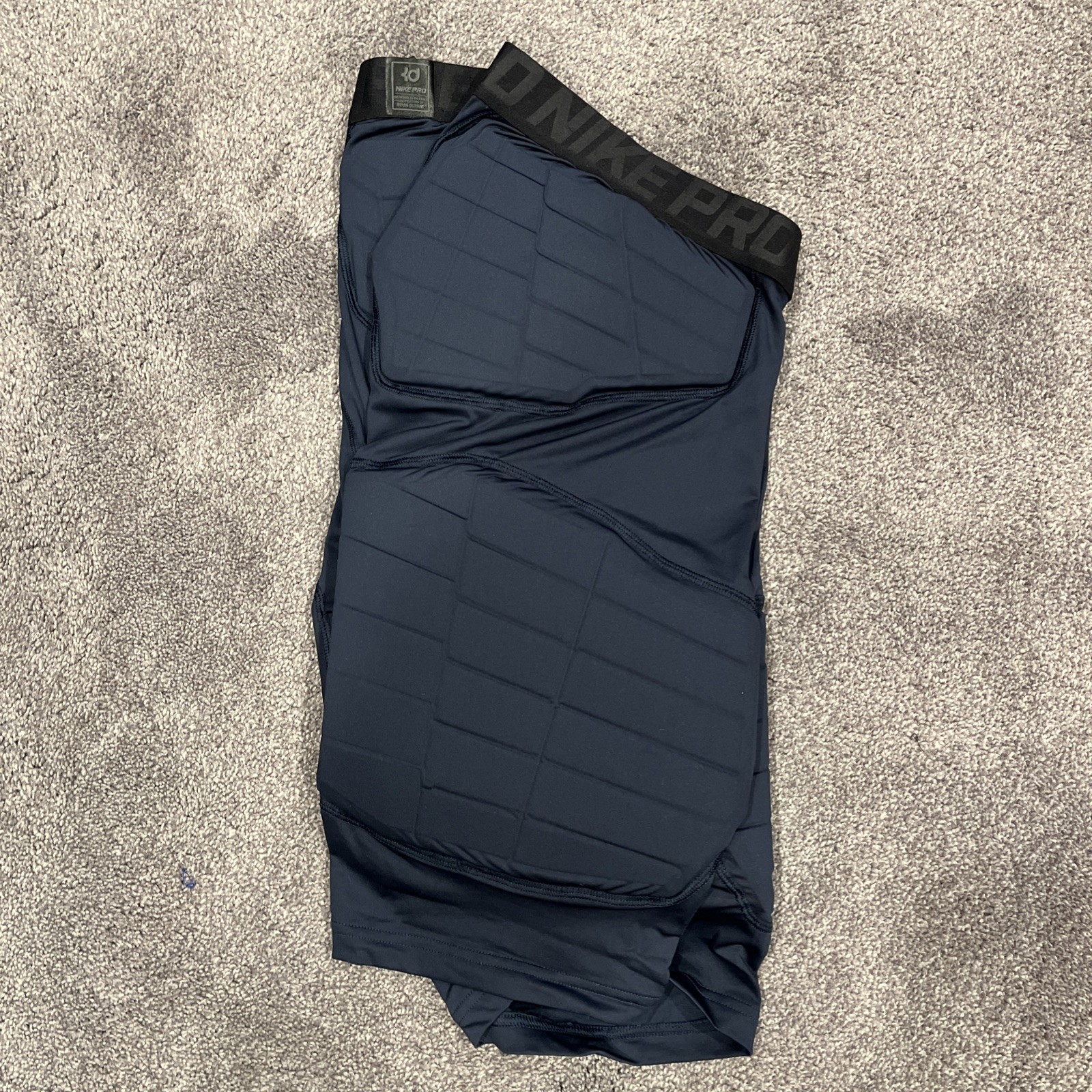 Nike Pro KD Kevin Durant Custom Size Player Issue Padded Shorts Tights Blue