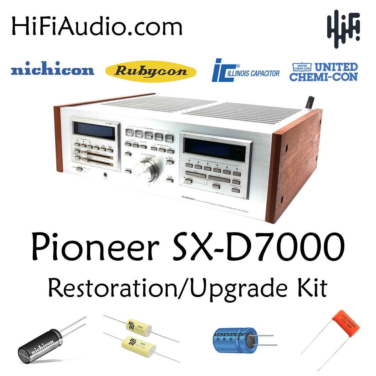 Pioneer SX-D7000 rebuild restoration recap upgrade kit repair filter capacitor