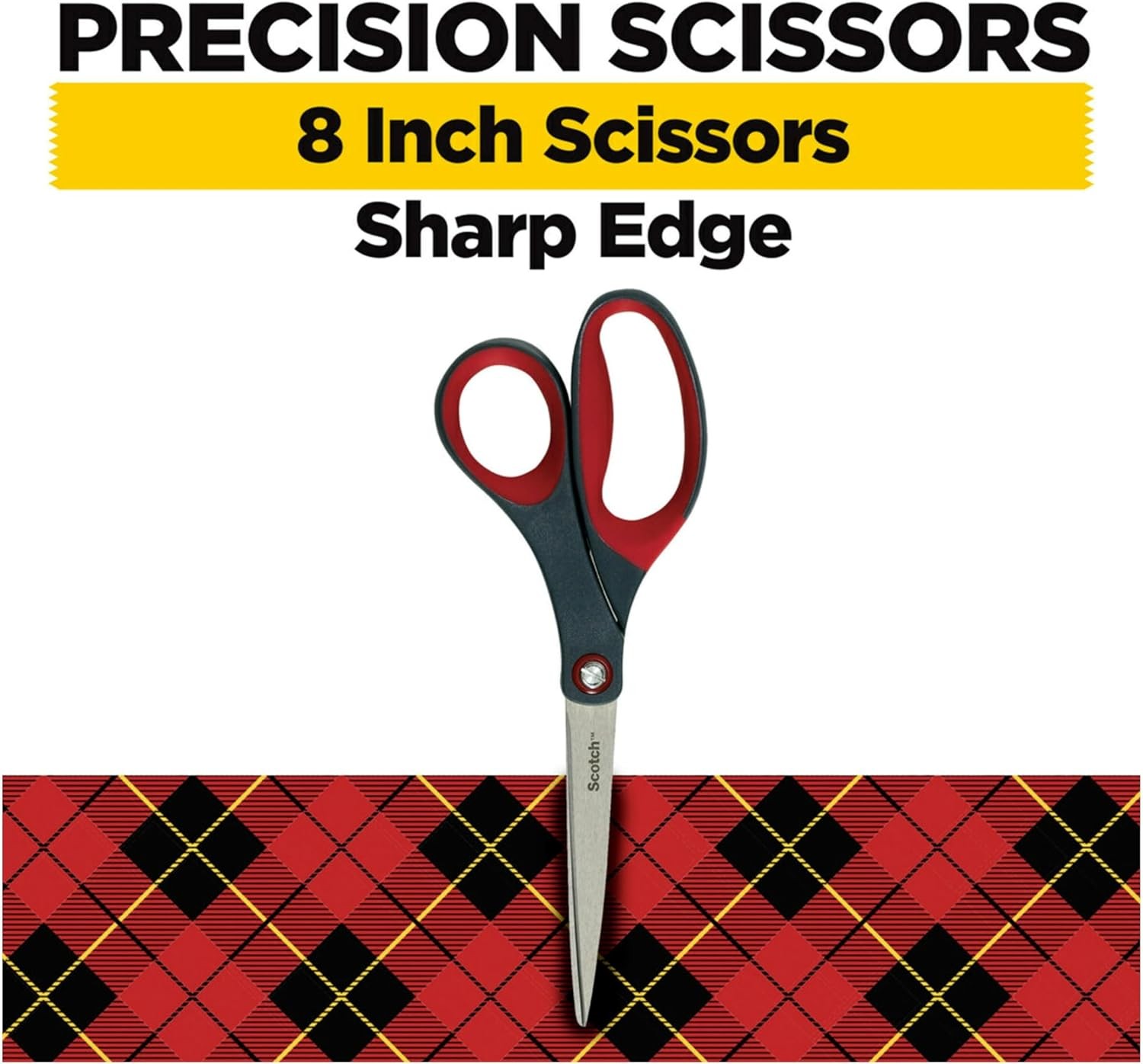 8" Precision Scissors Great for Everyday Use | Stainless Steel Scissors with