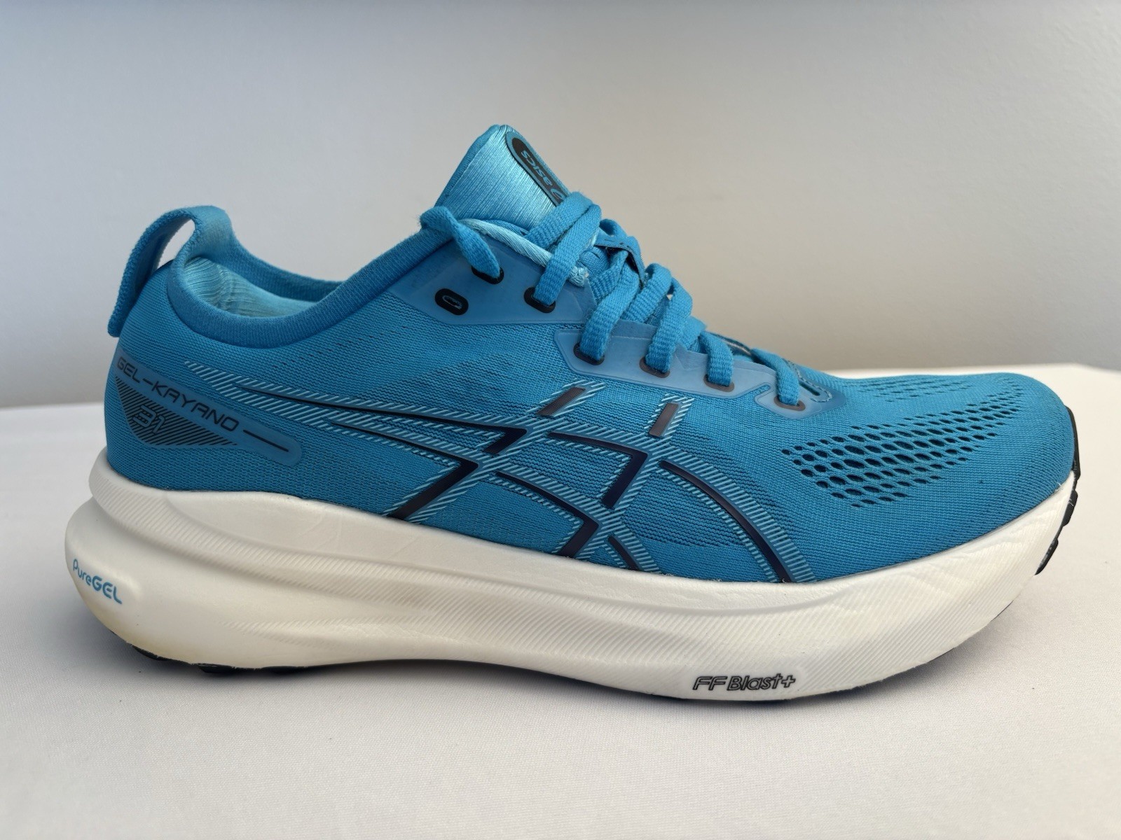 ASICS Gel-Kayano 31 Men's Running Shoes Blue White Mesh Breathable Lace Up