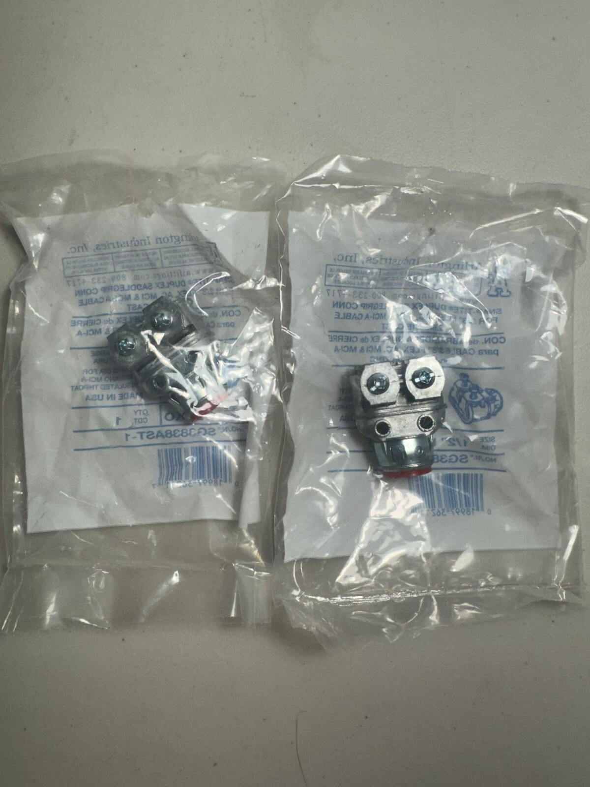 Set of Two 3/8" Snap-Tite Duplex Saddlegrip Connect SG3838AST-1