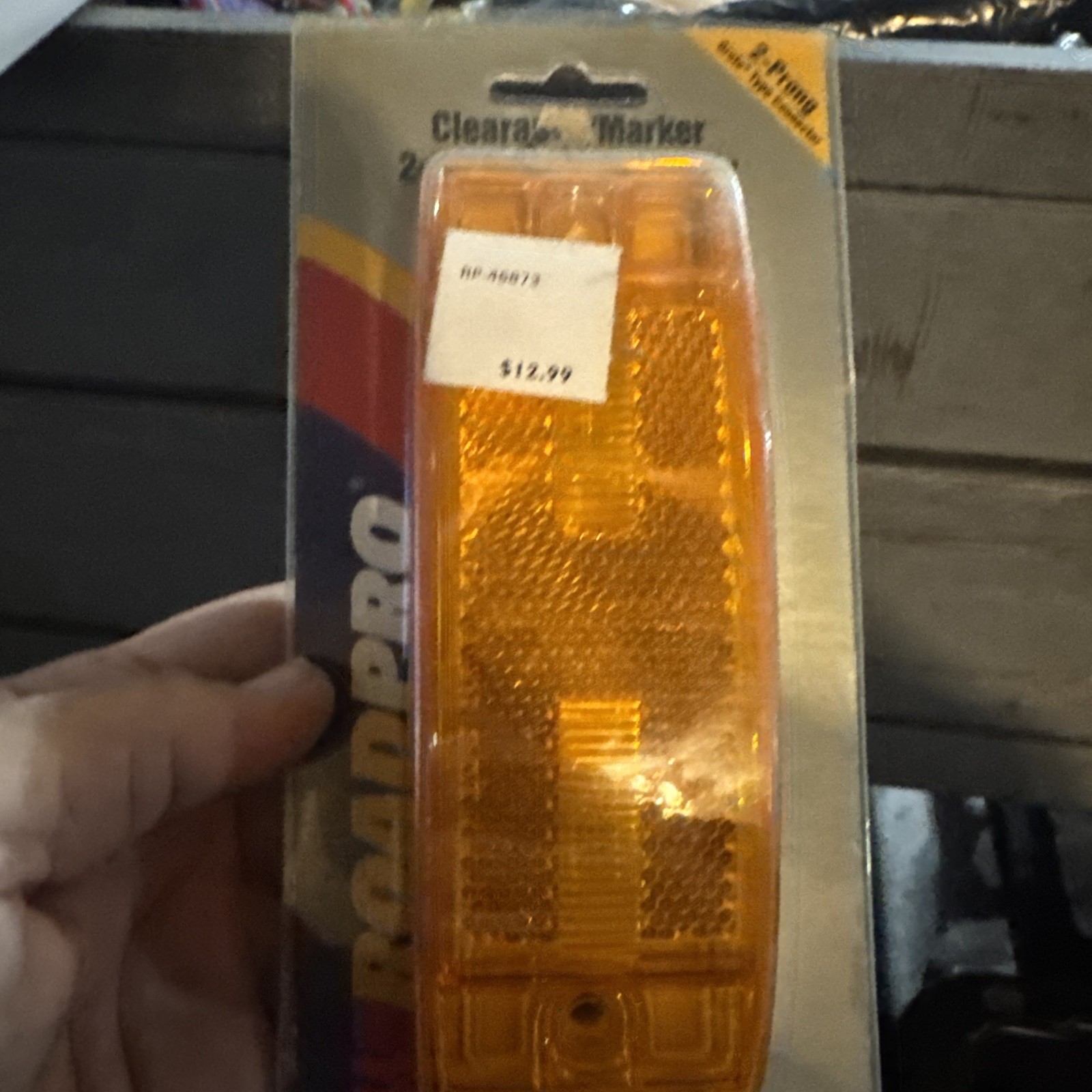 Roadpro Lights Lenses RP-46873 Turtleback Amber Sealed Light/6 .in X2 .