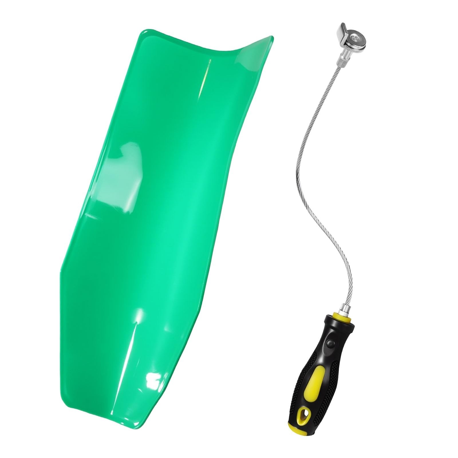 Magnetic Oil Drain Plug Remover Tool & Flexible Reusable Funnel for Easy Oil Cha