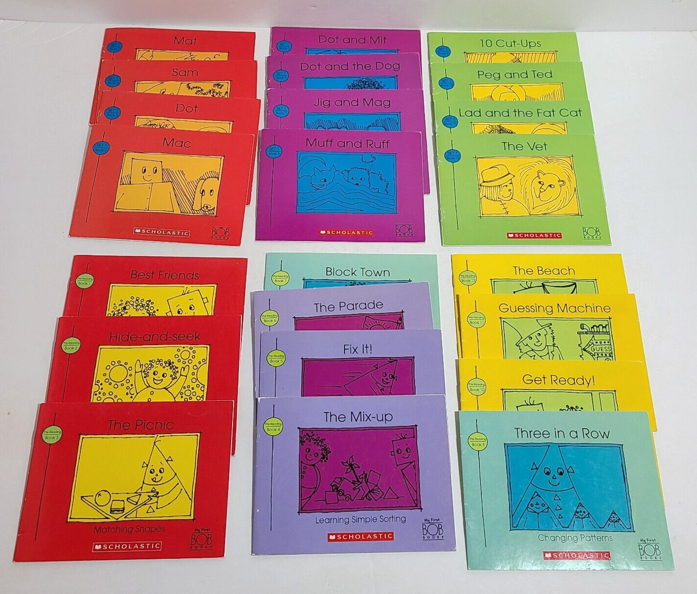 Bob Books Reading Readiness & Starting to Read Phonics Books Lot of 23 Paperback