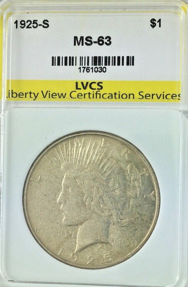 *1925-S $1 USA* "PEACE SILVER DOLLAR"