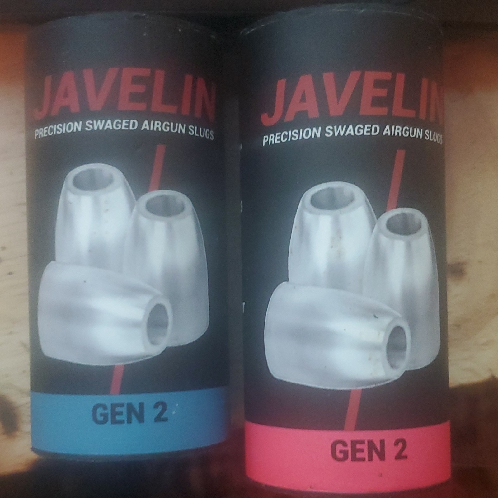 Javelin Precision Swaged Airgun Slugs  Pellets Lot of 2 165 total slugs