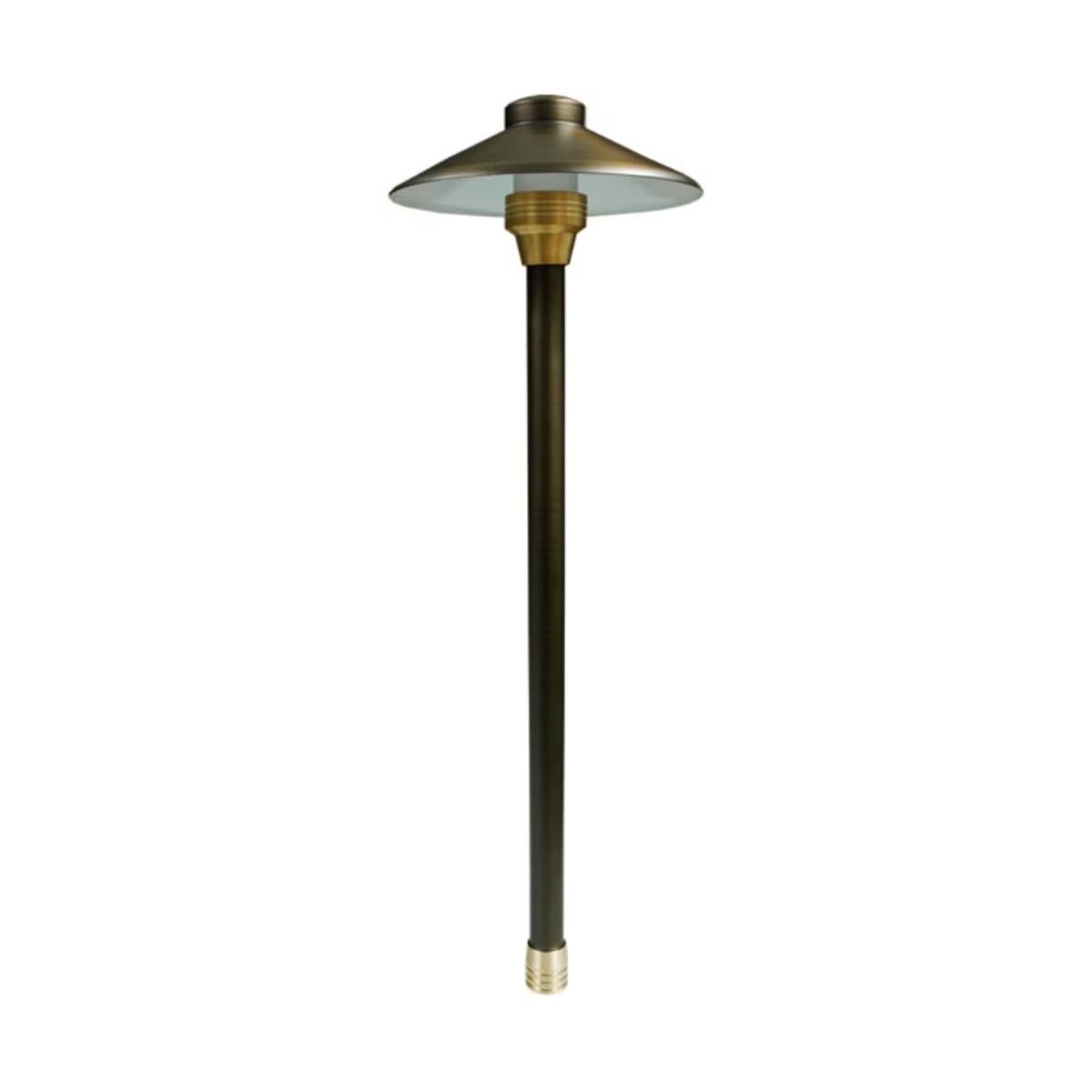 Unique Centaurus 8" Path Light 12" Brass Weathered 2W 2700K