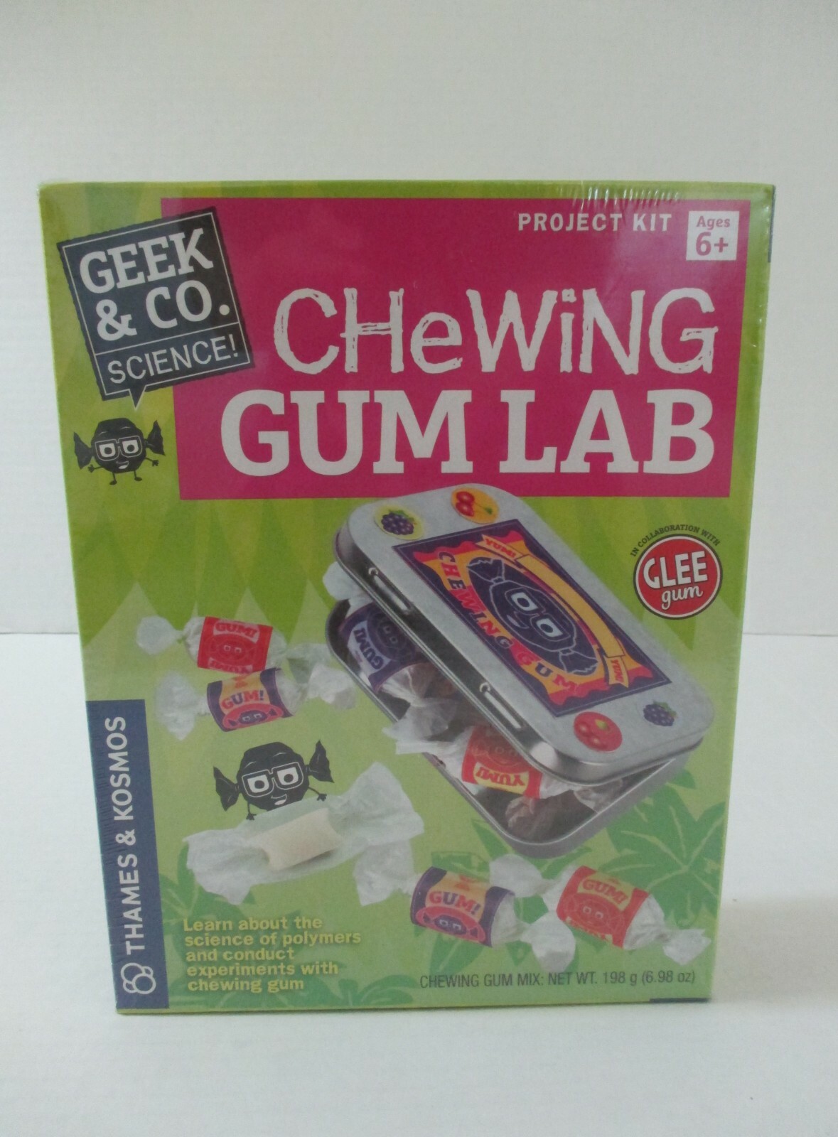 NEW CHEWING GUM LAB PROJECT KIT THAMES KOSMOS GEEK 'N CO MAKE YOUR OWN GUM 6+