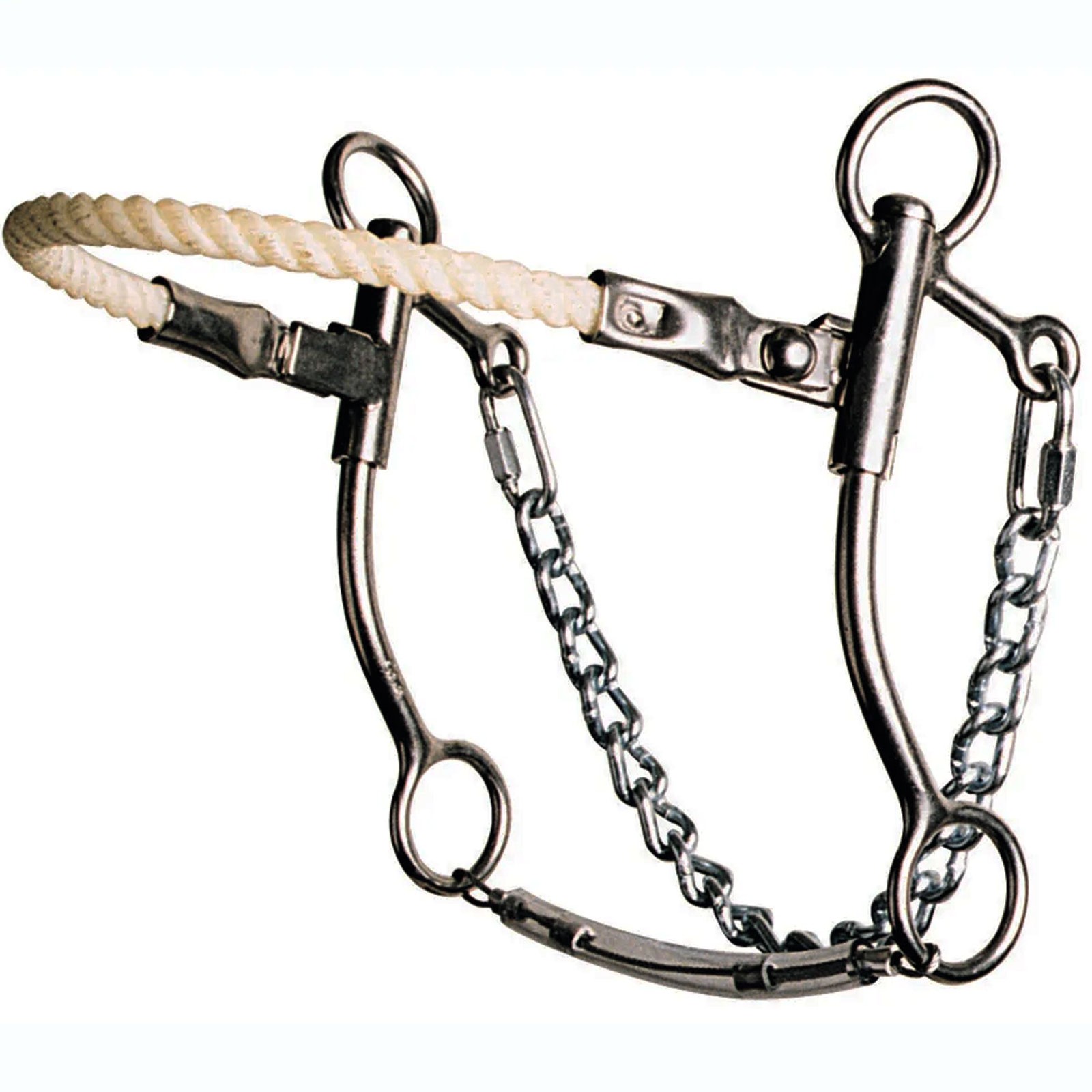 REINSMAN Jim Warner Hackamore Rope Nose Bit, Stage B (935)