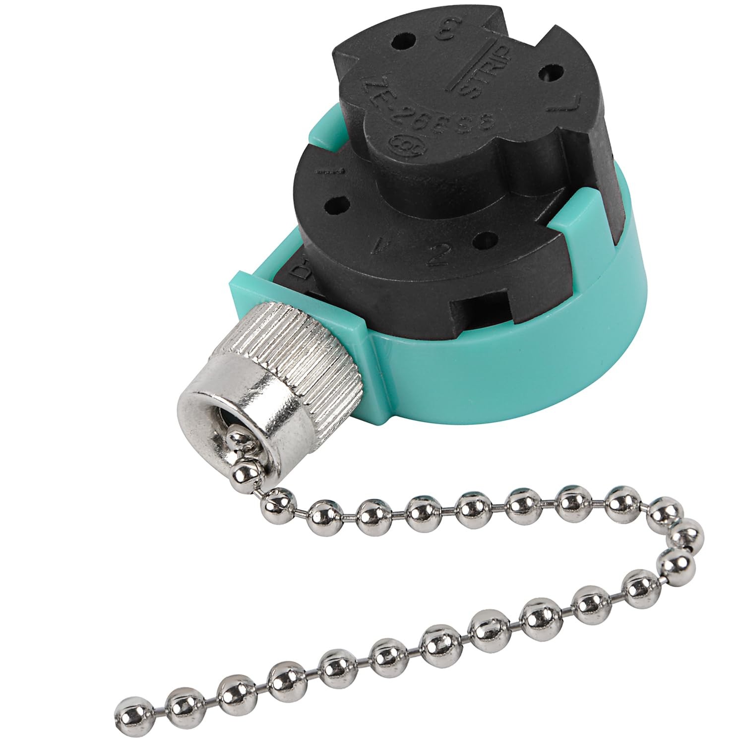 Ceiling Fan Switch, 4 Wire Zing Ear ZE-268S6 Pull ZE-268s6 Nickel, Nickel