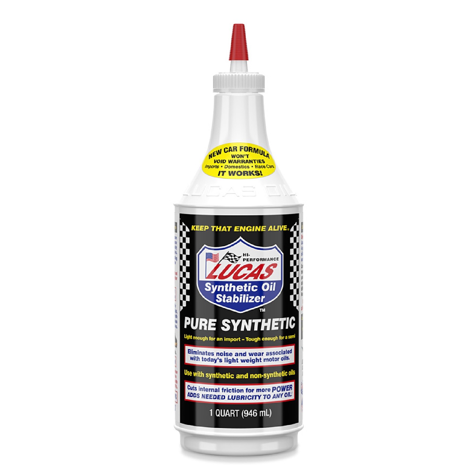 Lucas Oil 10130 Single Gas or Diesel Pure Synthetic Oil Stabilizer 1 Qt Bottle