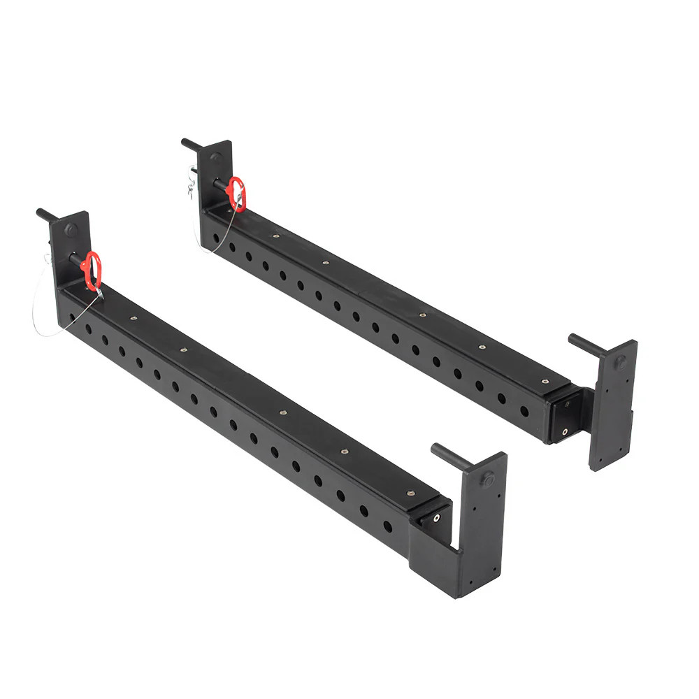 Titan Fitness X-3 Series Flip-Down Safety Bars - 36" Depth Spotter Arms