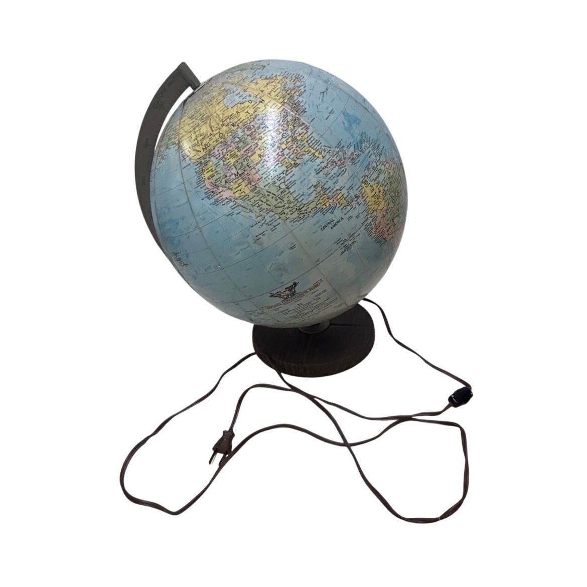 Replogle 12” Illuminated World Globe Wood Base