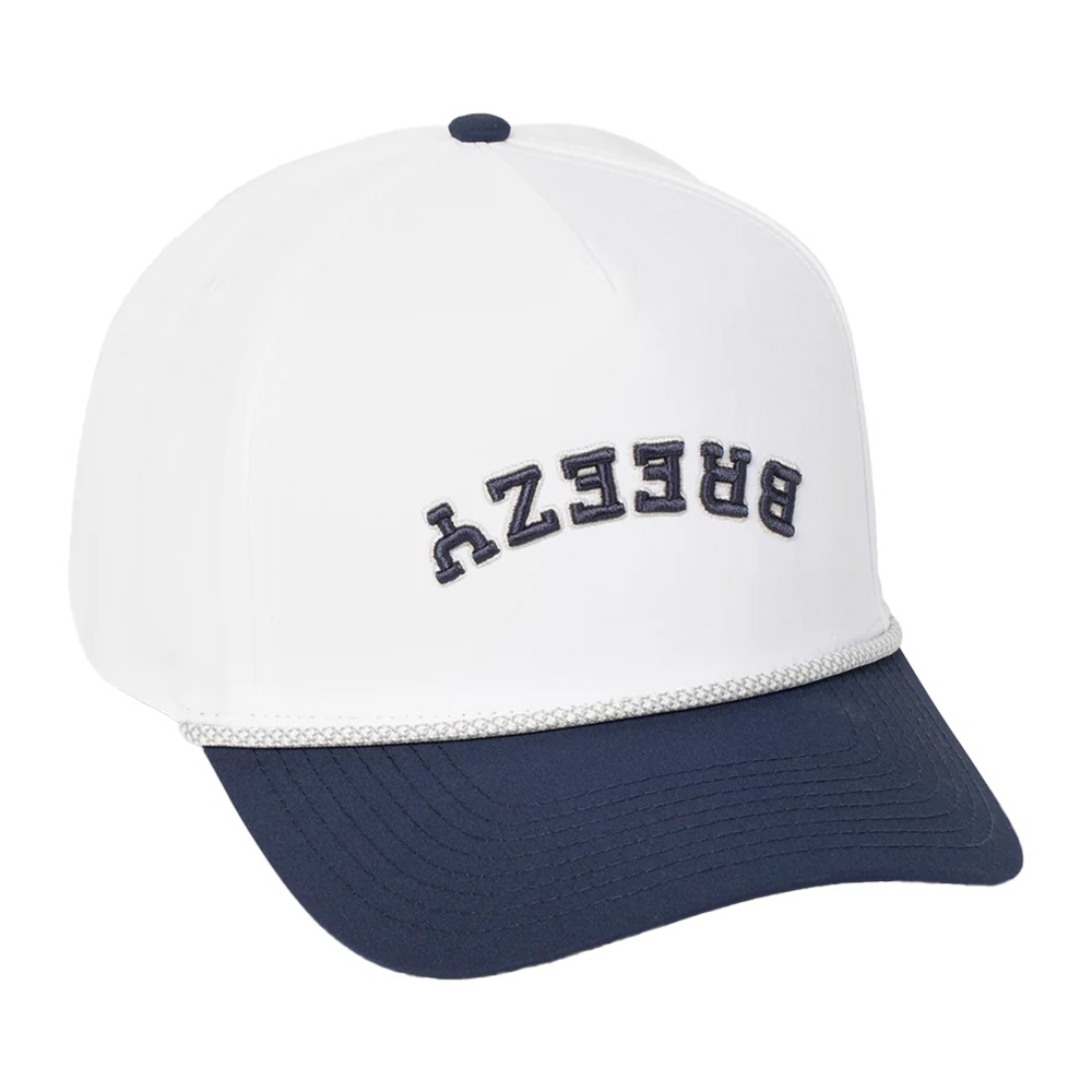 NEW Breezy Golf Flipped Breezy Rope Snapback Hat Cap - Navy