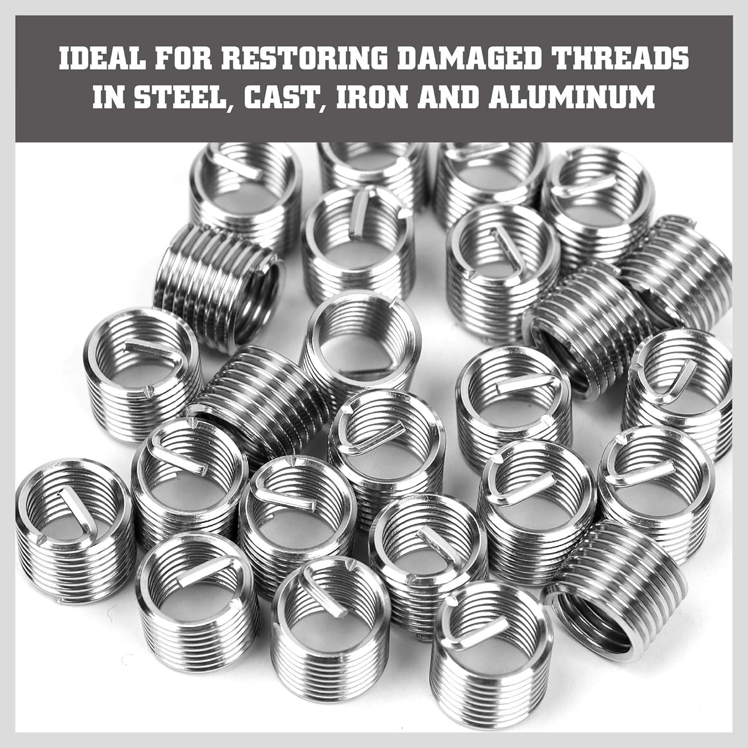 Metric Helicoil Thread Repair Kit 131pc HSS Tools for Engine Spark Plug